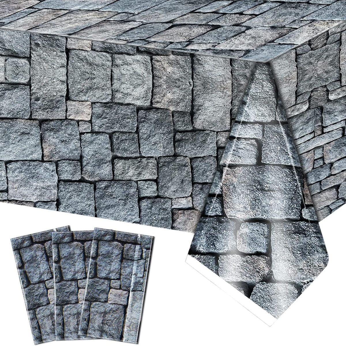 Irenare 1 Piece Cobblestone Stone Tablecloth - 1 / Medieval