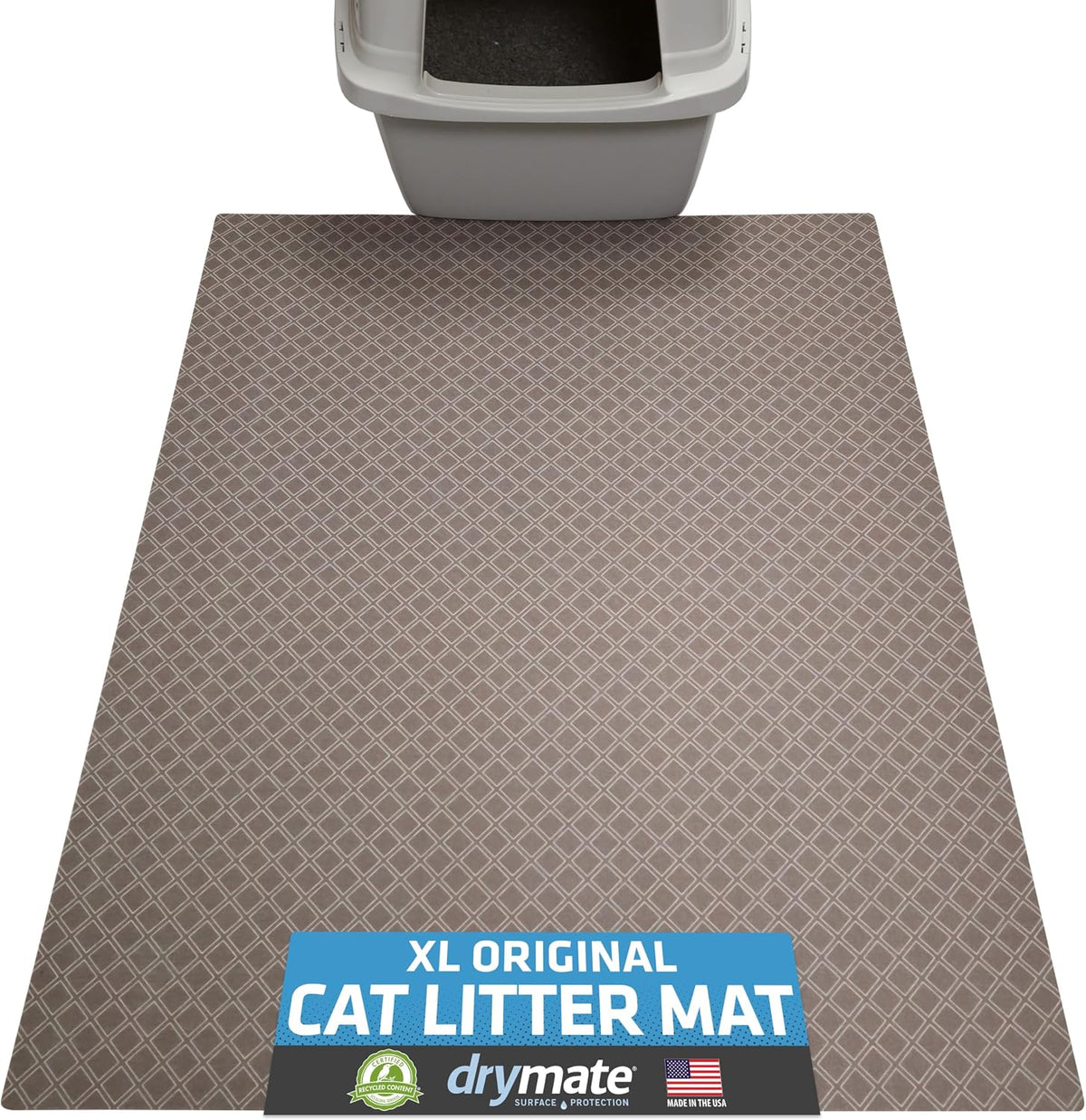 Drymate Cat Litter Box Mat, Litter Trapping Mat - Taupe / 29x36 Inch (Pack of 1)