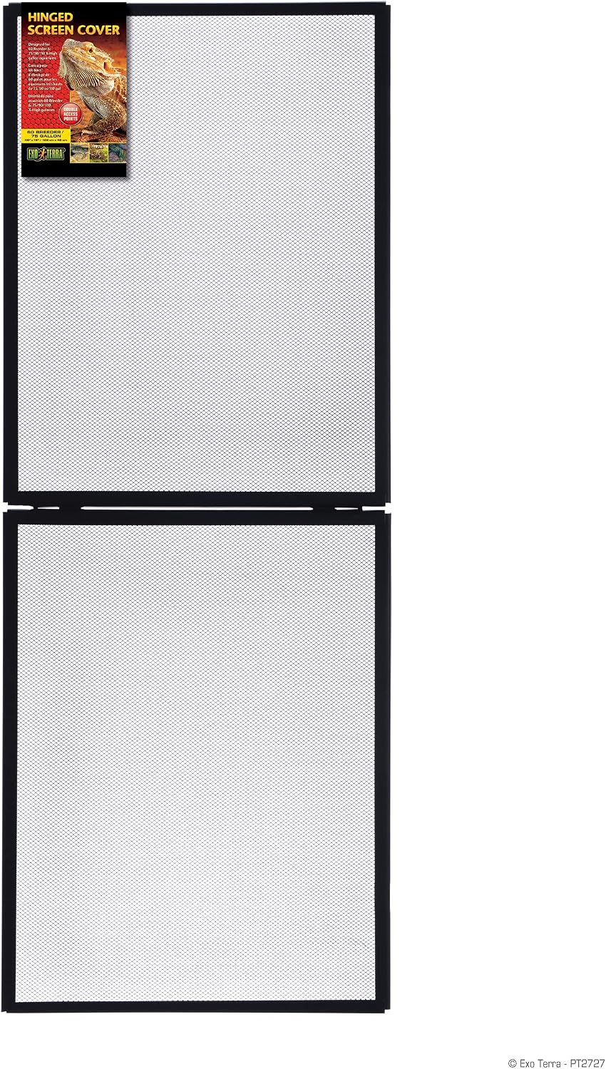 Exo Terra Hinged Terrarium Screen Cover, 60 Breeder/75 Gallon – Essentials for Reptiles And Amphibians - Large - image 3