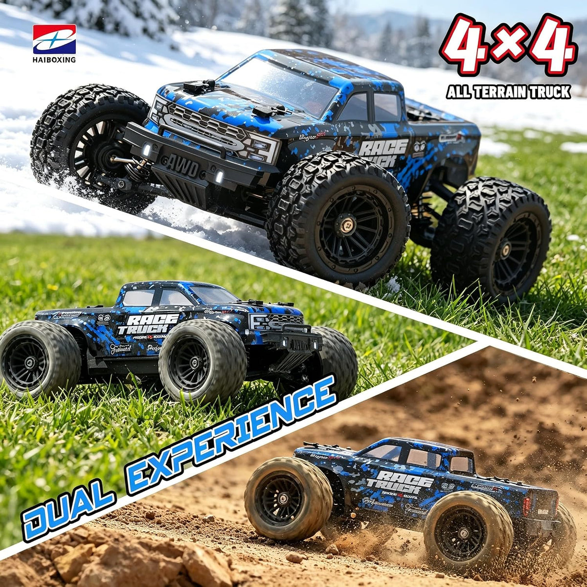 HAIBOXING RC Cars 1/18 Scale 4WD Off-Road Monster Trucks with 36+KM/H - image 2