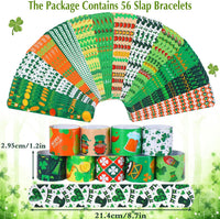 Junebrushs 56 fall Thanksgiving slap bracelets with turkey, pumpkin and leaf designs - view 31