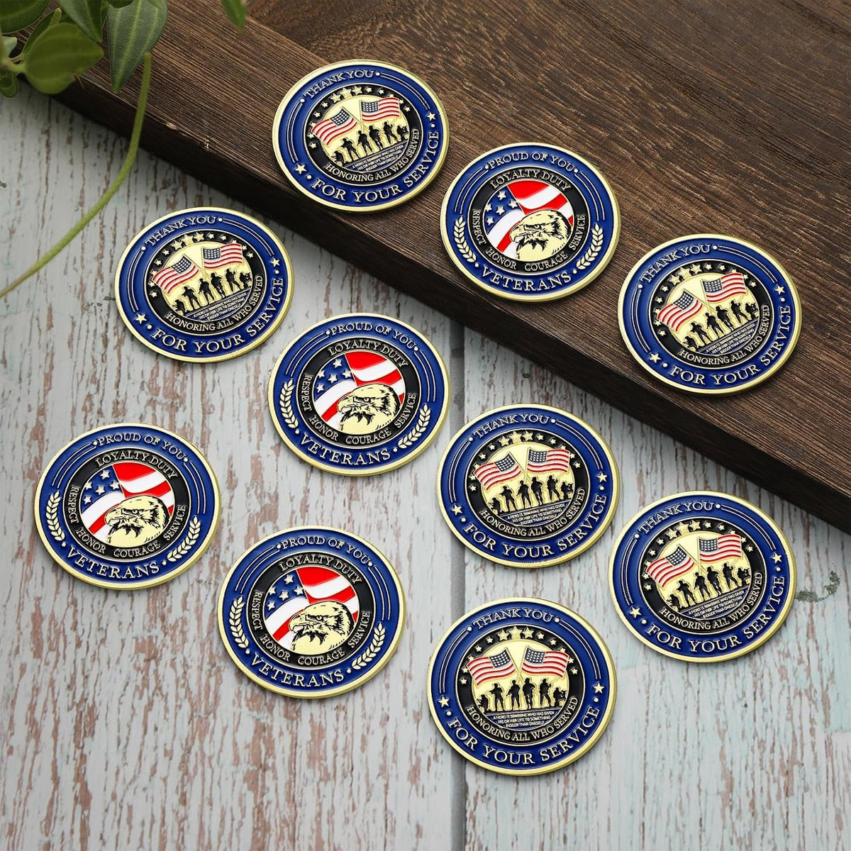 Landical 40 Pcs Military Challenge Coins Collection Set Bulk - Classic - image 4