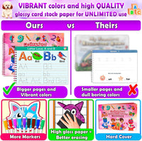 Curious 2 Learn Hardcover Preschool Activity Workbook for Kids Ages 3 - Pink - image 4