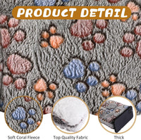 4 Pack Soft Pet Bed Mat Small Dog Crate Fleece – Essentials for Dogs - 23 x 18 Inches / Gray - image 3