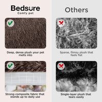 Bedsure SupportMax Calming Dog Beds Large Sized Dog Washable Pet Bed - Chestnut Brown / M(30x30x7) - image 4