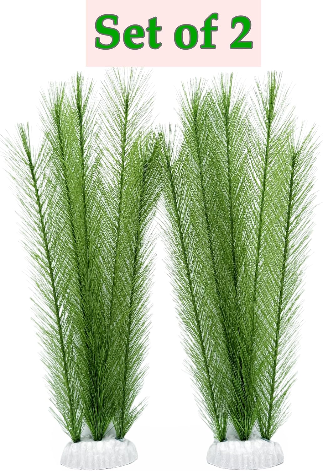 M2cbridge Plastic Fish Tank Plants Soft Silk Water Grass Reptile - 2pcs,12" - image 2