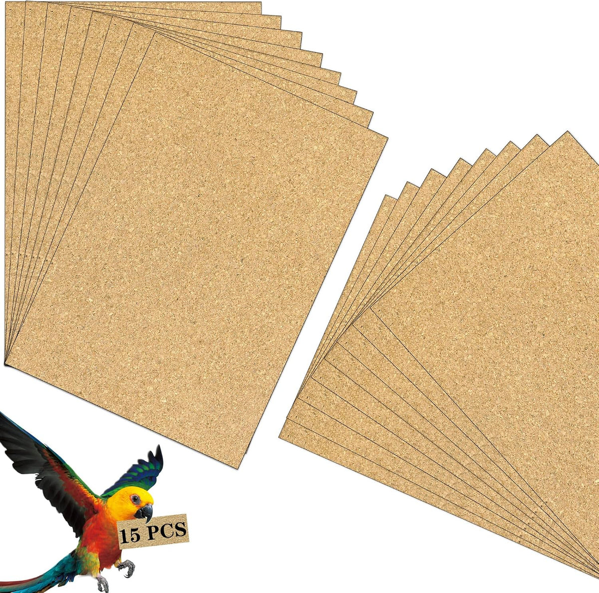 Gravel Paper for Bird Cage - 15 PCS - 17" x 11"