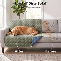 Waterproof Couch Cover, Washable Dog & Pet Furniture Protector - Blue+green / 52x82 Inches - image 3
