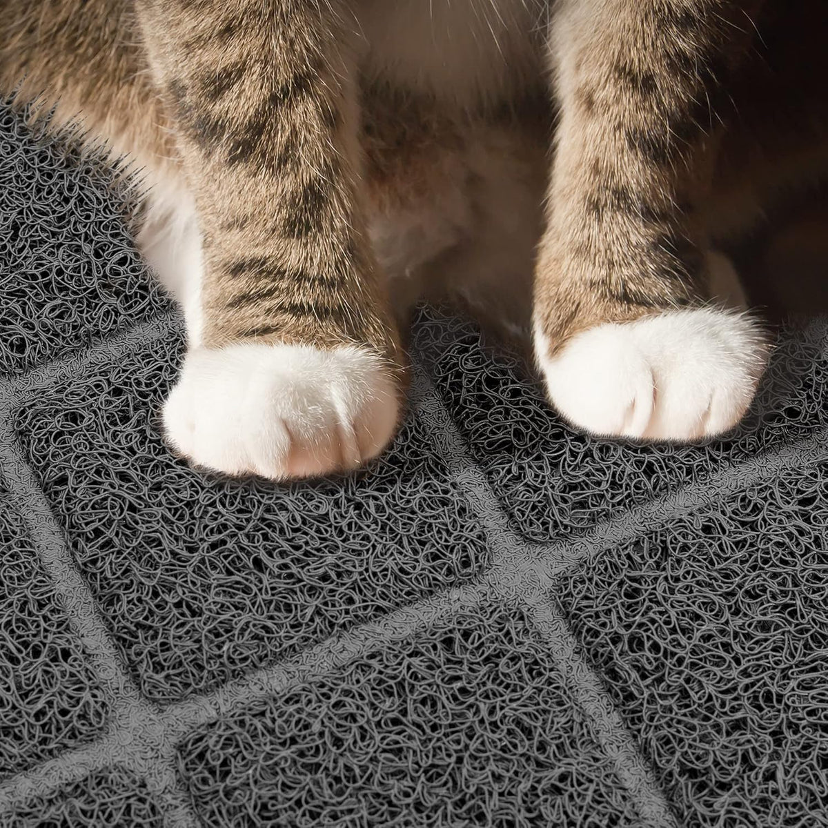Niubya Premium Cat Litter Mat - Dark Grey / 1 Count (Pack of 1) / 47" x 35" - image 3