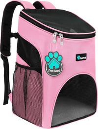 PetAmi Cat Backpack Carrier for Small Dogs and Large Cats - Pink