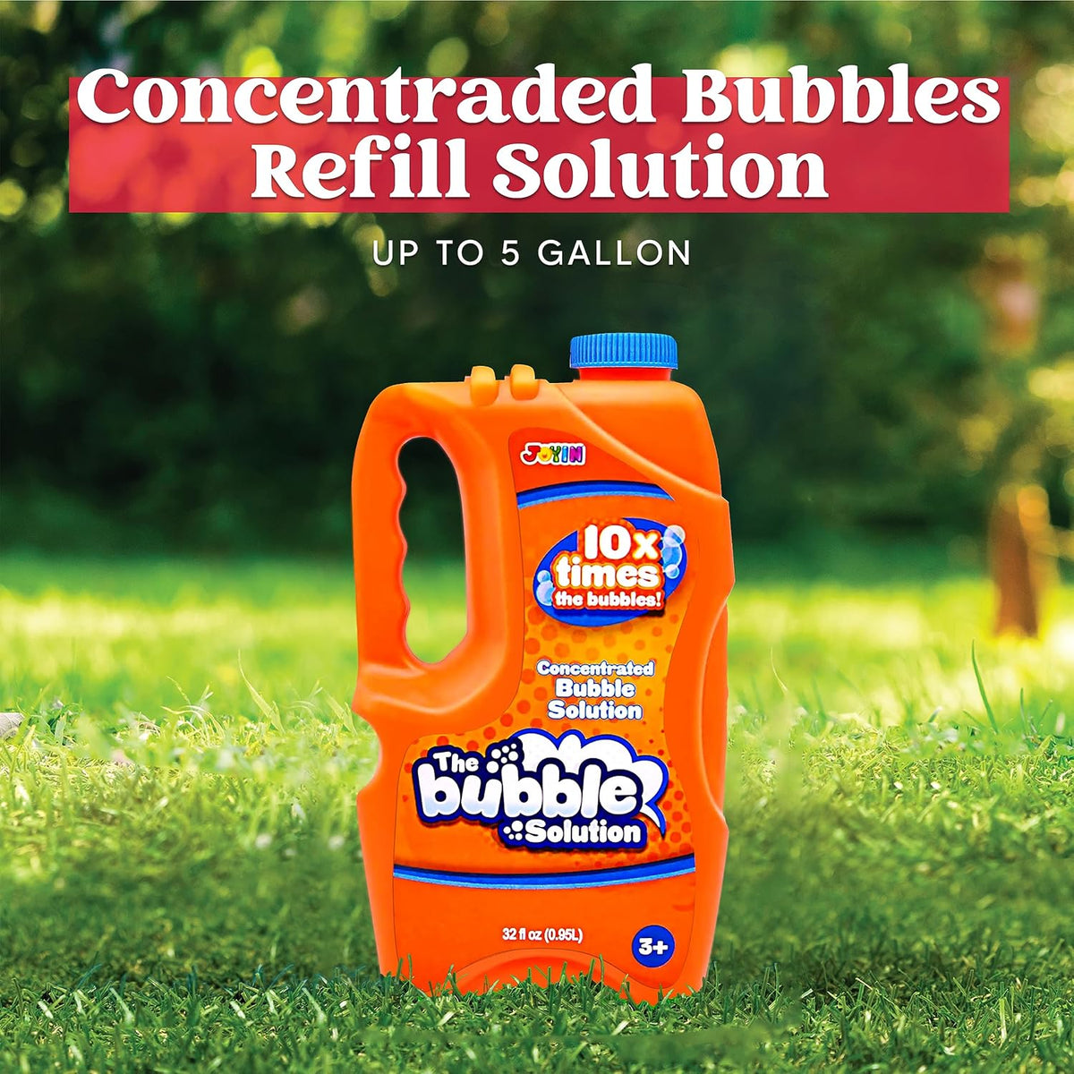 JOYIN 32 OZ Concentrated Bubble Solution for Bubble Machines - Orange - image 2