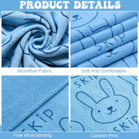 Peryiter 8 Pcs Dog Drying Towels Bulk 55'' x 28'' Pet Grooming - Blue - image 4
