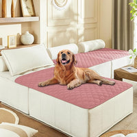 gogobunny 3X Stronger Waterproof Pet Blanket, Scratch Proof Furniture Protector for Dogs Cats, Reversible Cover 40x50 Inch, Dark Pink/Light Pink
