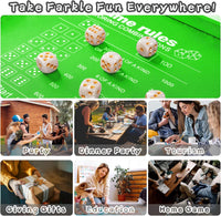 AUSIIBTO red and black Farkle dice tray and storage case with pearl dice - view 17