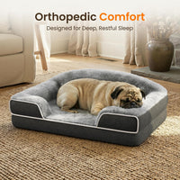 Orthopedic Dog Bed for Extra Large Dogs - Dark Grey / 30.0"L x 20.0"W x 6.5"Th - image 2