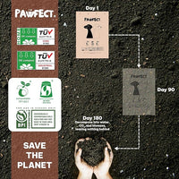 Pawfect Dog Poop Bags Rolls - Biodegradable Doggie Bags, Compostable Dog Waste Bags, BPI Certified Pet Waste Bags, Unscented, Large, Puppy Poo, Earth Friendly, Bolsas de Basura (480 counts)
