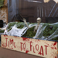 Watayo 71 x 20 inch bloody Halloween banner reading Time To Float - view 5