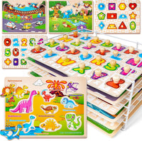 SYNARRY Wooden Puzzles for Toddlers 1-3