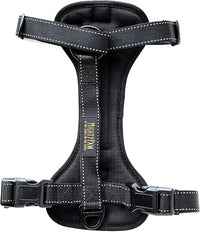 Mighty Paw Dog Car Harness - Vehicle Safety Gear - 2 Leash Attachment - Adjustable Straps - Reflective Stitching - Soft Padding - Standard Harness Functionality - No Pull Front Leash Attachment - L