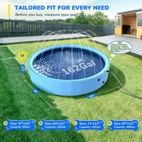 47'' Foldable Dog Pet Bath Pool, Heavy Duty Non-Slip Kiddie Pool - 63'' Dog Pool - image 3