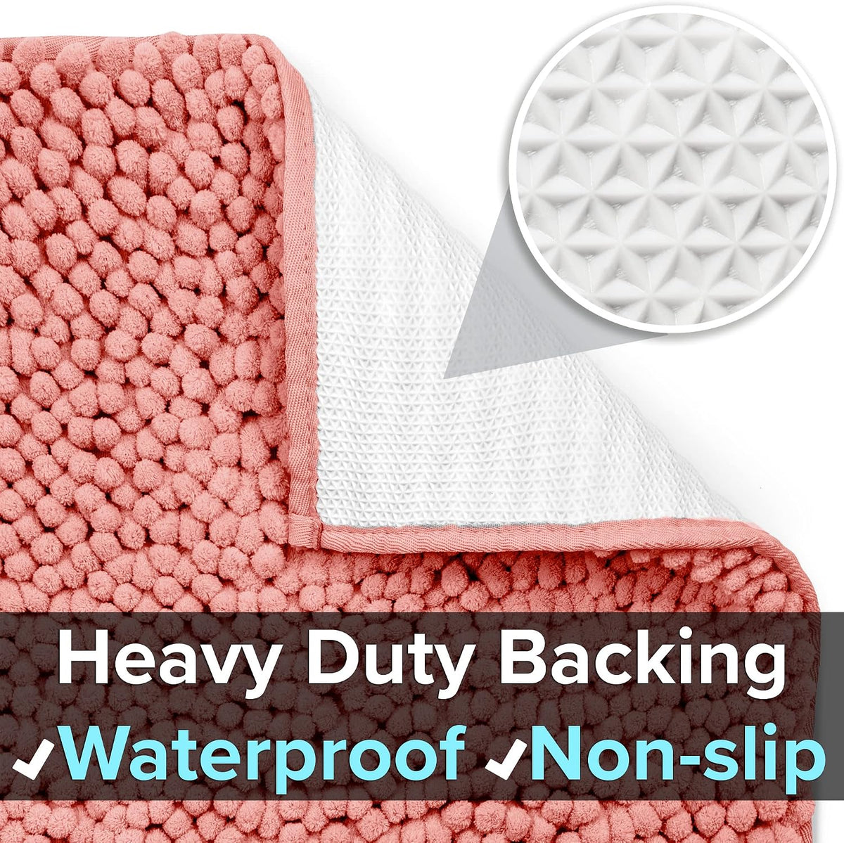 CatGuru Cat Litter Mat, Waterproof Litter Box Mat - Coral/ Heavy-Duty / X-Large - image 3