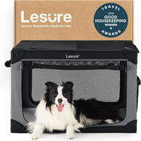 Lesure Shown on Today Show Soft Collapsible XL Dog Crate - Black / 36.0"L x 23.0"W x 25.0"H