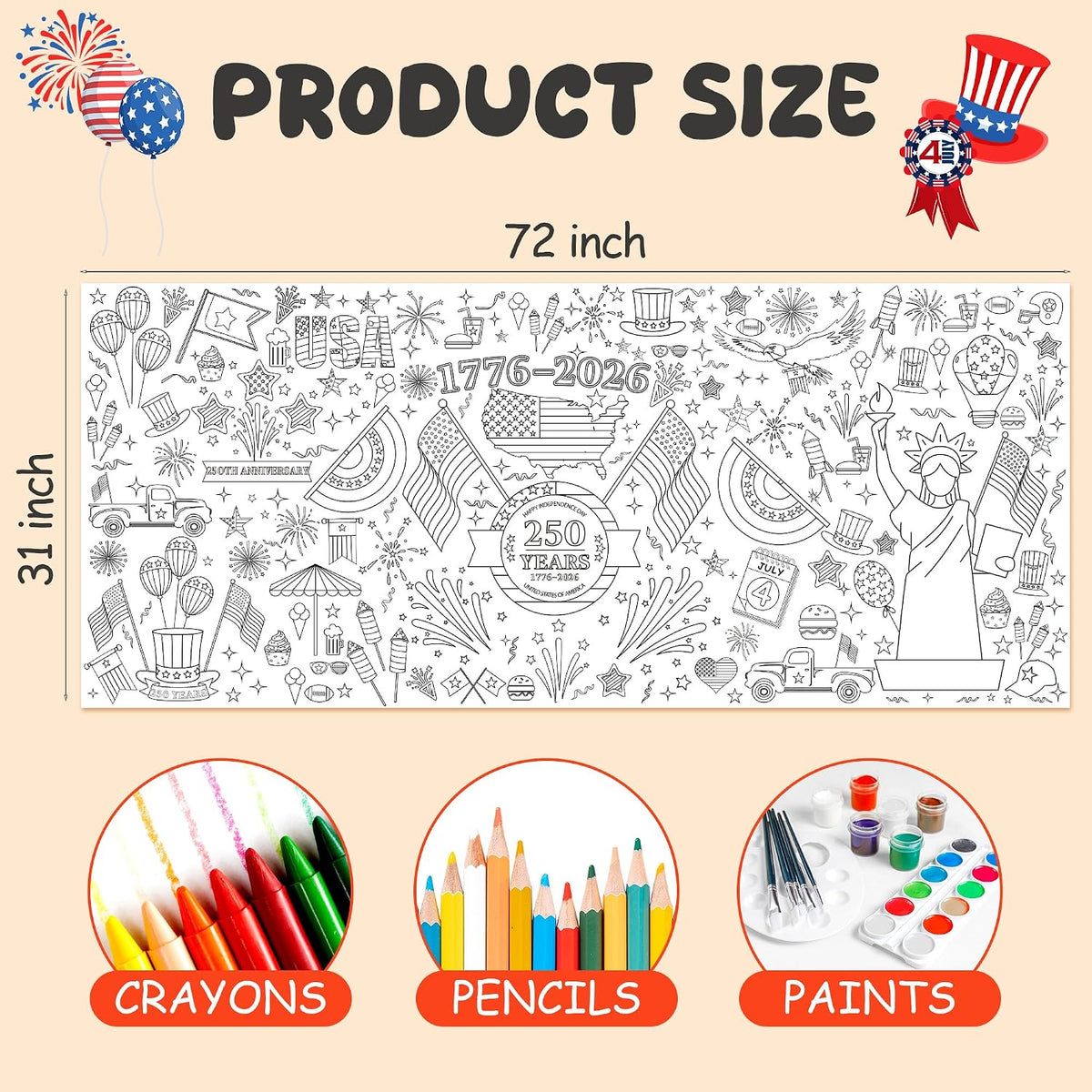 OHOME Halloween Crafts for Kids - 4th of july - image 2
