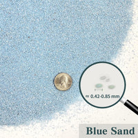 5 lbs Aquarium Sand, Beige Fish Tank Sand - Blue / 5 LB - image 2