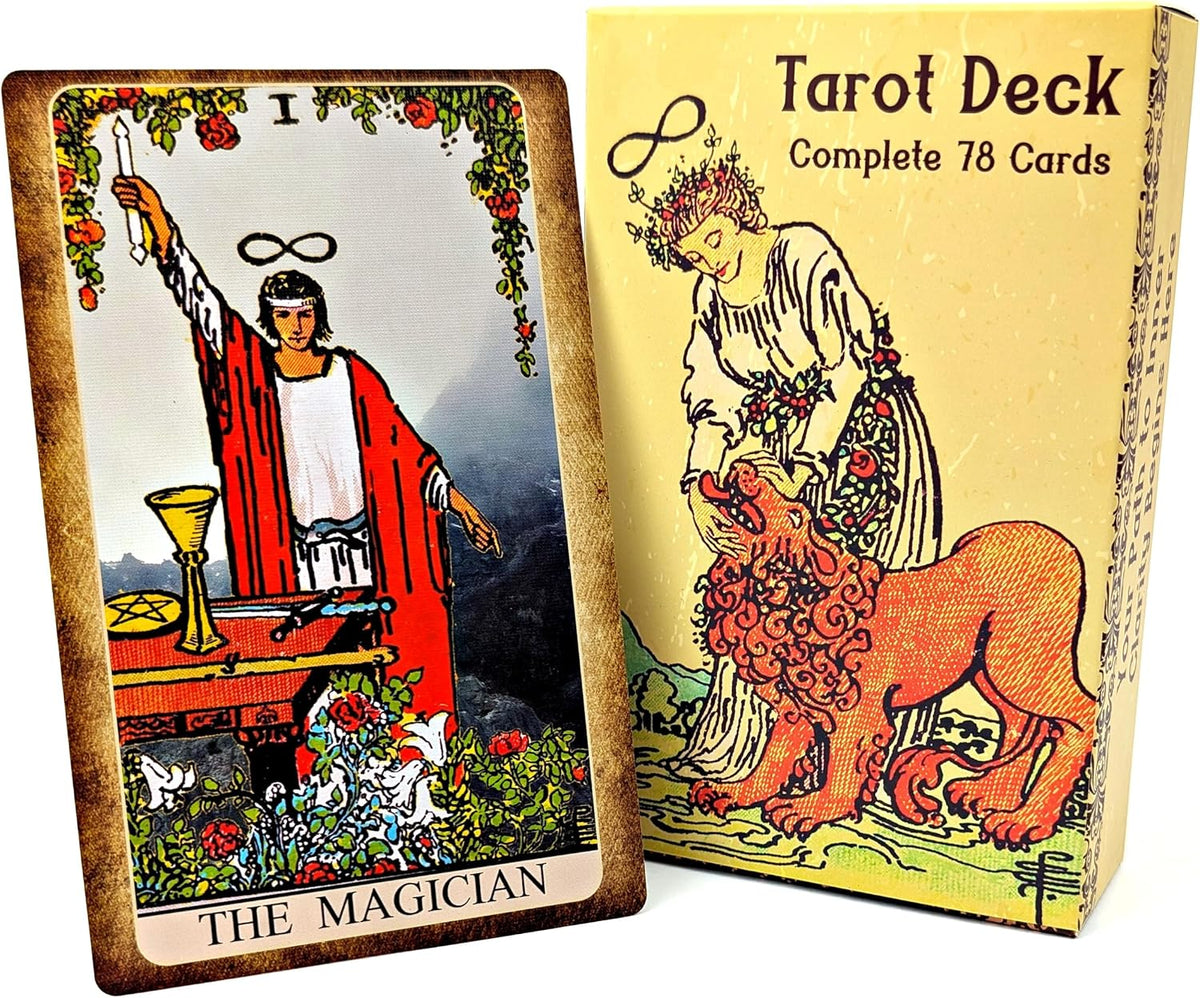 Witchy Cauldron large Rider Waite tarot cards deck with guidebook