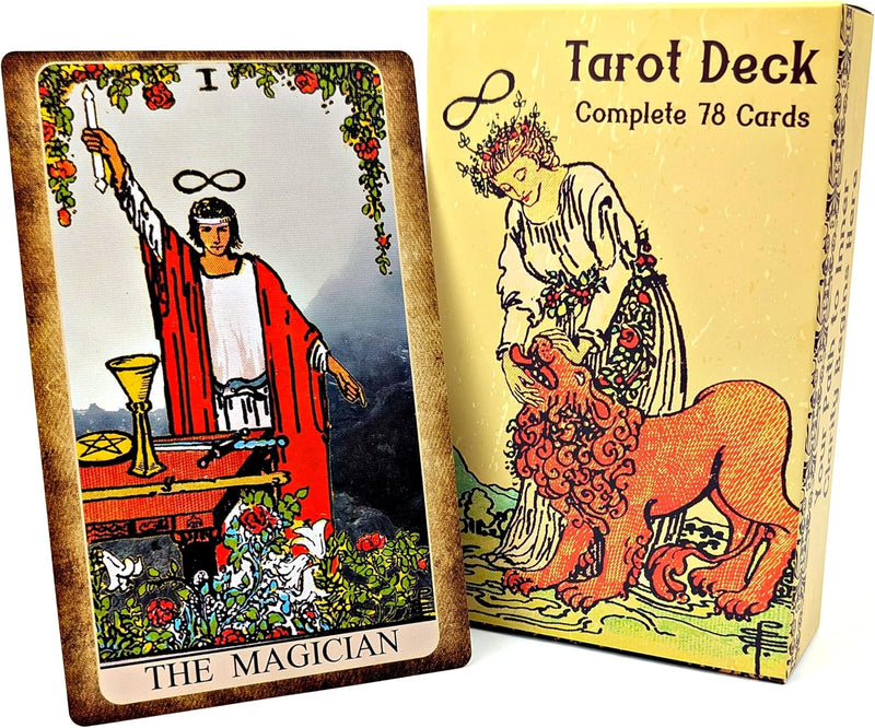 Witchy Cauldron large Rider Waite tarot cards deck with guidebook