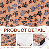 4 Pack Soft Pet Bed Mat Small Dog Crate Fleece – Essentials for Dogs - 30 x 22 Inches / Vivid Color - image 4