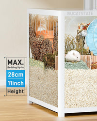 BUCATSTATE Hamster Cage 3.0, Large Hamster Enclosure – Essentials for Small Pets - 47.0"L x 23.6"W x 25.5"H / White - image 4