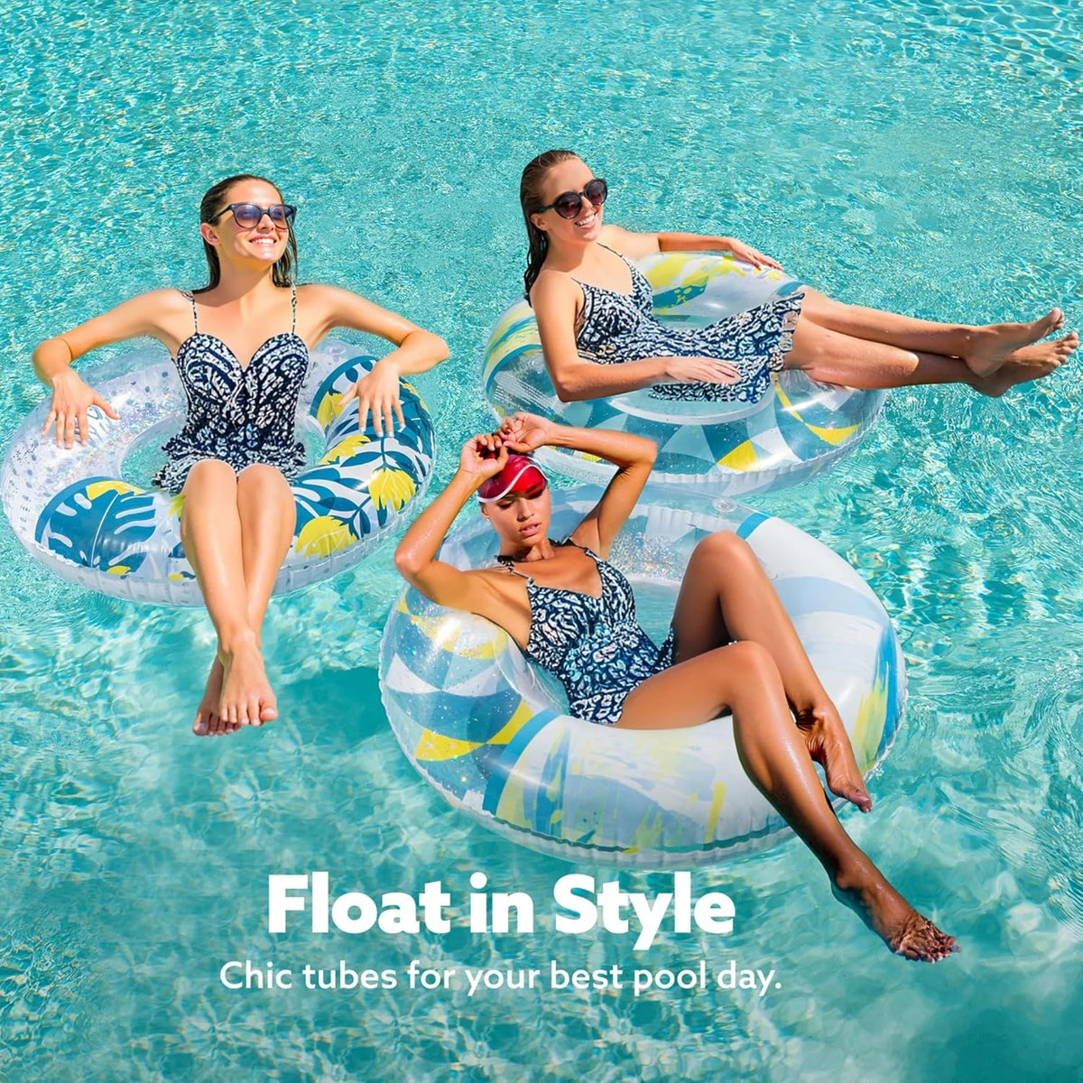 JOYIN Donut Pool Float 32” - Tropical - image 3