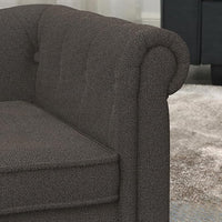 Dog Sofa Couch for Medium to Large Dogs, Memory Foam Pet Sofa Couch with Washable Fabric, Durable Elevated Dog Bed with Legs, Removable Cushion for Medium and Large Dogs, Dark Brown