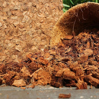 Organic Coco Chips for Plants (40lbs) - Coco Coir Chips - Coconut Husk Chips for Potting Soil, Garden Soil, & Seed Starter Soil - Coconut Mulch for Garden - Compressed Coconut Chips for Plants