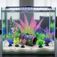 Ameliade 11 Aquarium Plants & Fish Tank Broken Barrel Cave - image 2
