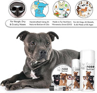 The Blissful Dog Staffordshire Pitbull Terrier Nose Butter, Versatile Dog Nose Balm for Dry Nose, Handcrafted Nose Moisturizer, Easy-to-Apply Dog Essentials, Unscented, 2 oz.