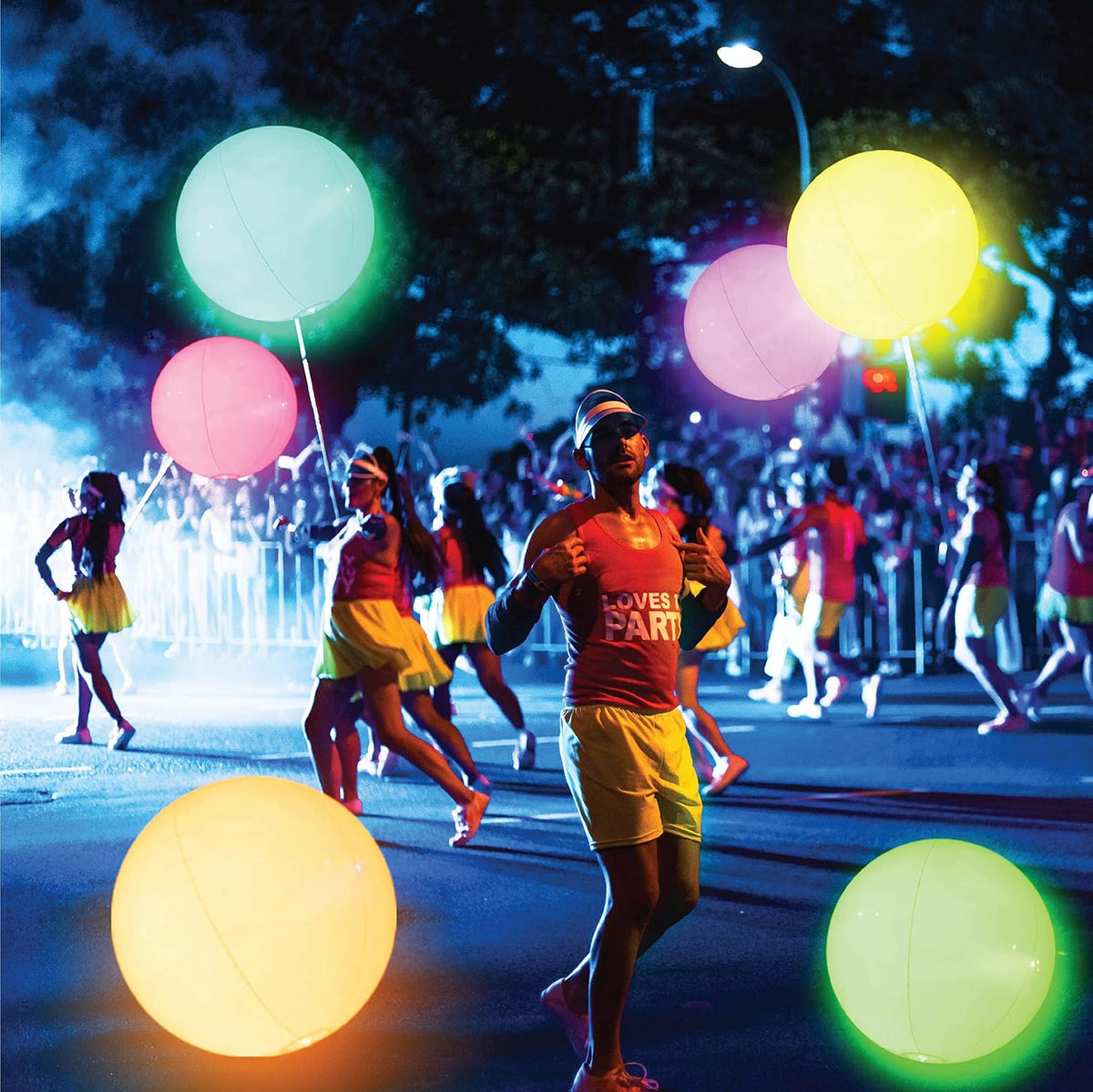 FLAMDYNO 12-Inch Light Up Pool Toys, LED Beach Balls for Kids 3+ – Fun for Kids & Family - 4-balls set - image 4