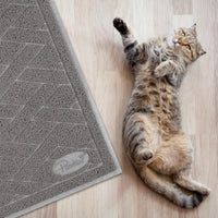 Pawkin Cat Litter Mat, Patented Design with Litter Lock Mesh - Jumbo (47" x 35") - image 2