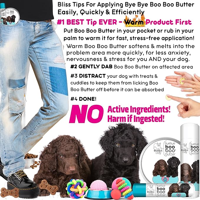 The Blissful Dog Curly-Coat Retriever Boo Boo Butter, 1-Ounce