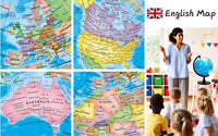 EXERZ 8" World Globe, Political Map Educational Earth Globe - image 4