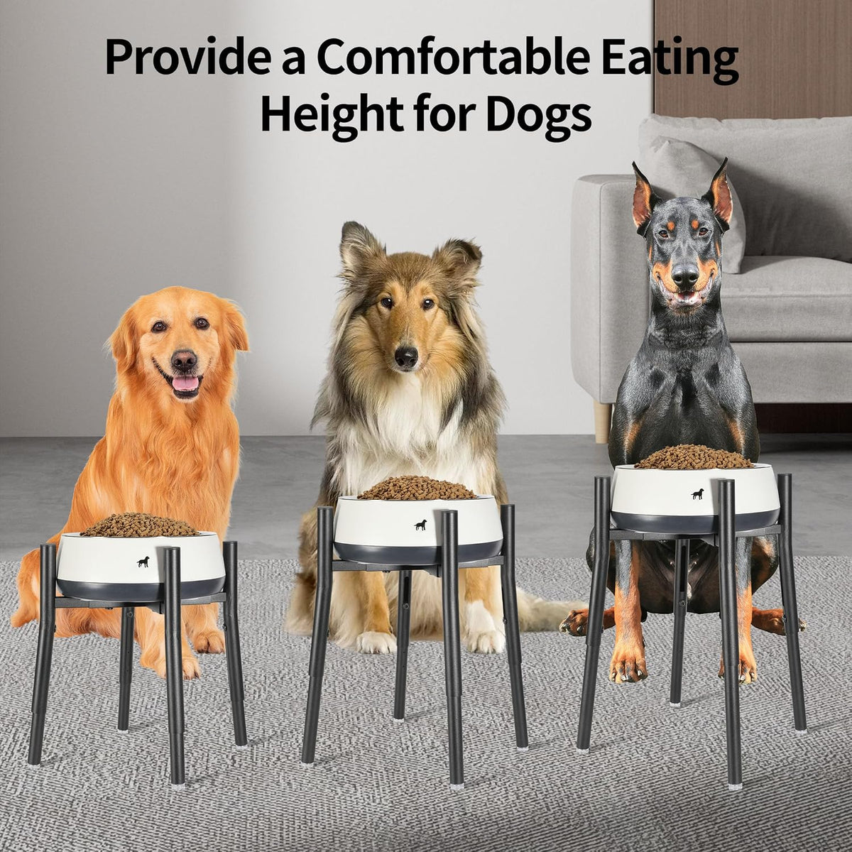 PROERR Raised Single Dog Bowl Stand for Medium Large - image 4