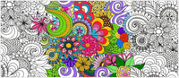 Dvbonike Jumbo Mandala Coloring Poster Giant Flower DIY Drawing Paper - Flower No.1