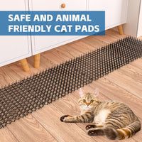 16 X 13 Inch Scat Mat for Cats - 16 Pack / black - image 3