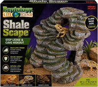 PENN-PLAX Reptology Shale Scape Step Ledge & Cave Hideout - Extra Large