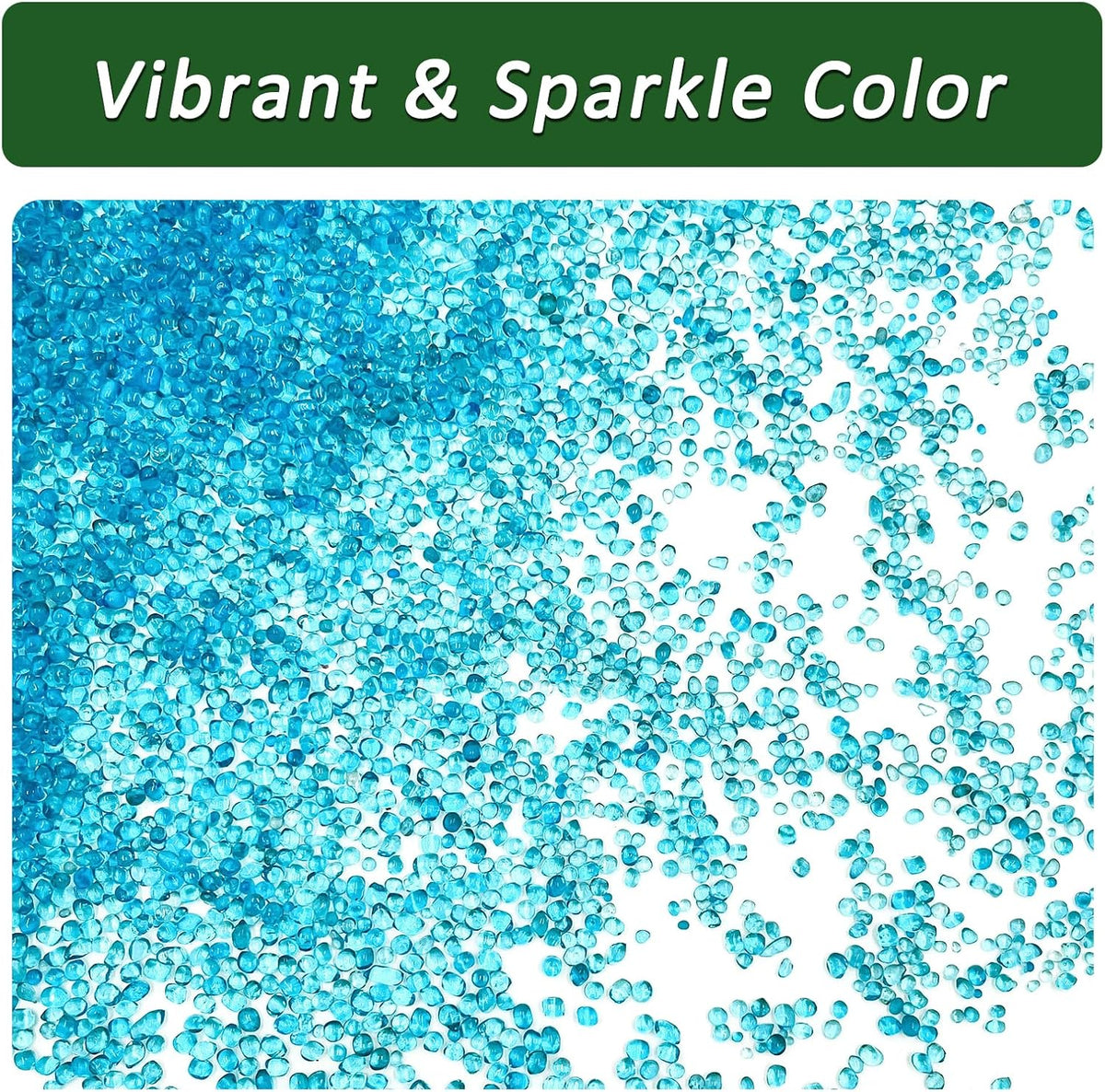 BXI 2.2 Lbs Small Aquarium Substrate Gravel Sand - Blue Glass Sand / 2.2 lbs, 0.04''-0.12''(Mini) - image 3