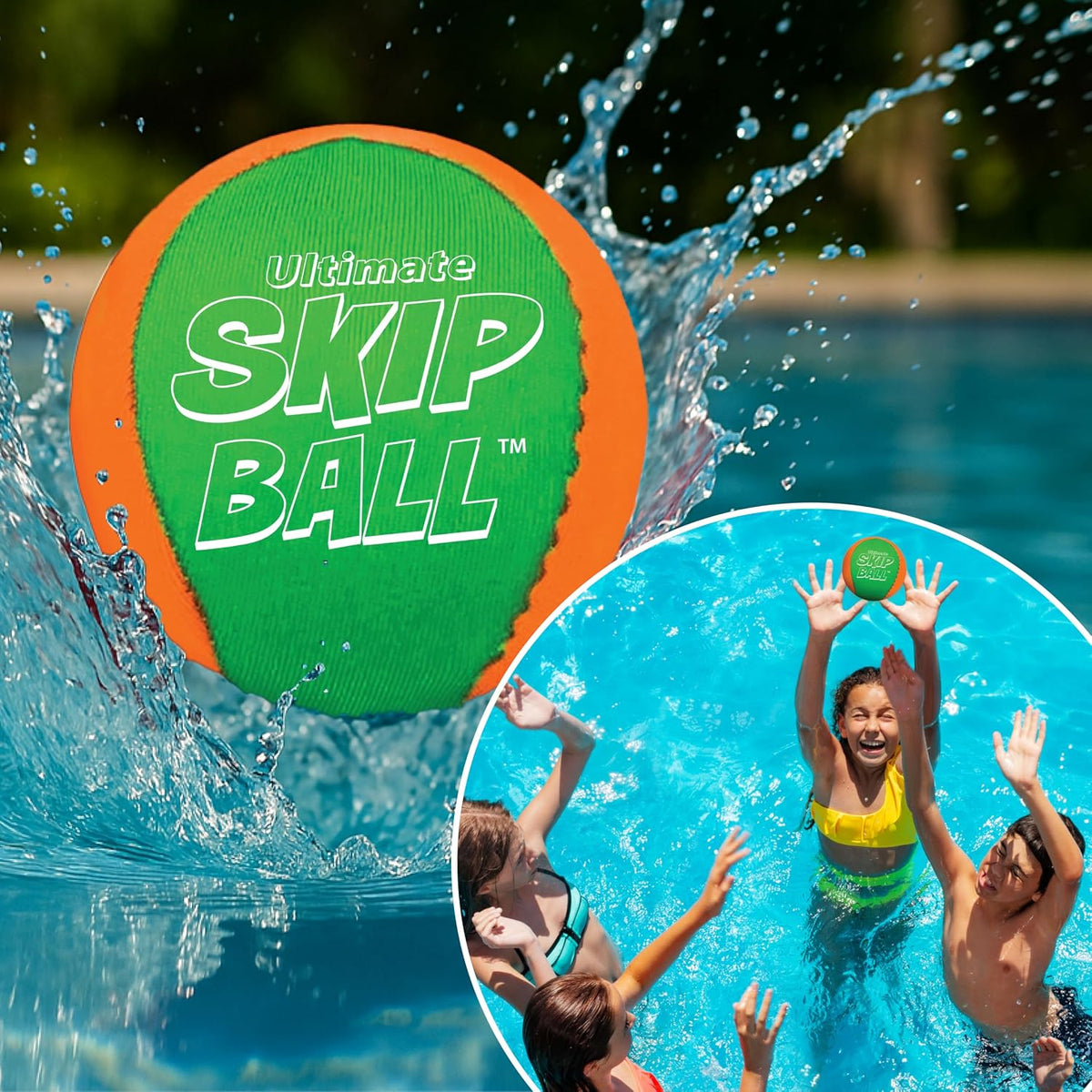 Activ Life The Ultimate Water Skip Balls - 2.2" / Green/Orange - image 3