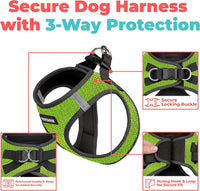 Voyager Step-in Air Dog Vest Harness - Lime Green 2-Tone / XL (Chest: 20.5 - 23") - image 2