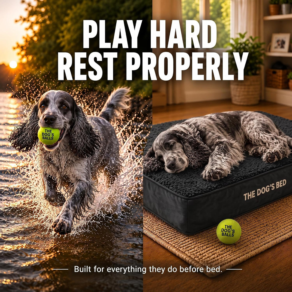 The Dog’s Bed Orthopedic Memory Foam Dog Bed - Black Plush / Medium Beds (4" deep) - image 2