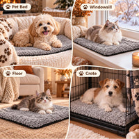 PatiencET Self Warming Cat Bed for Indoor Cats 18'' x 24'' - Gray / 14*20 - image 2